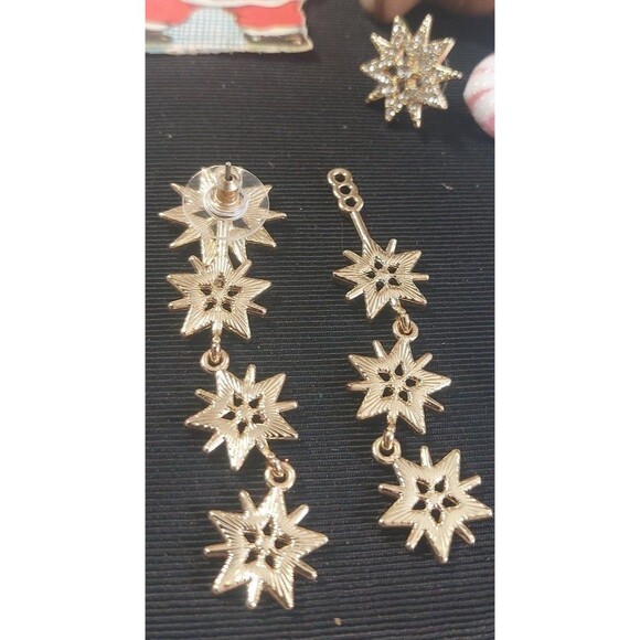 Sugarfix by baublebar snowflake earrings adjustable wear 2 ways - Picture 7 of 8